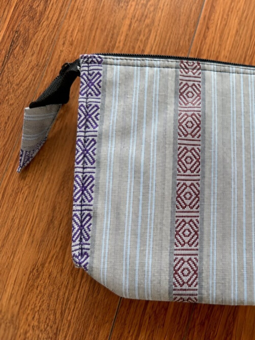 Himalayan Textile Cosmetic Pouch | Artisan Travel Zip Bag